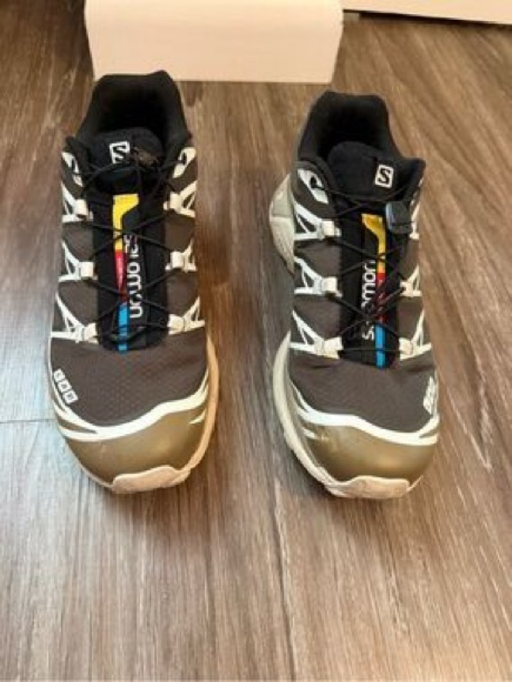 Salomon Women's Trail Sneakers in Olive Green and Black - Picture 3 of 3